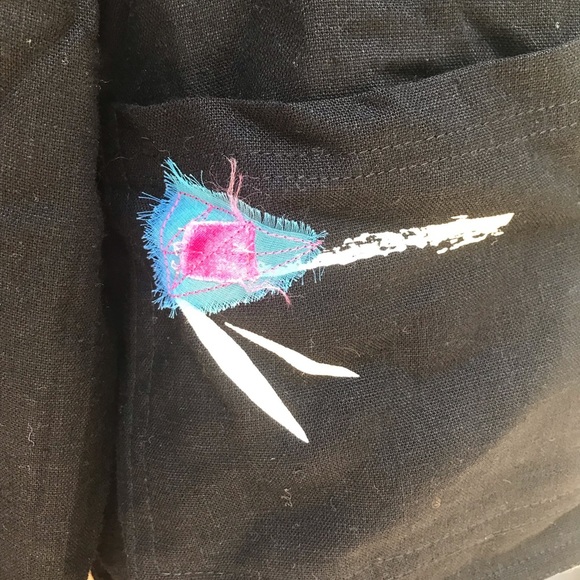 K.D. Spring Women's Reversible Jacket Blazer Tank Shell Linen Blend Sz Medium M - Picture 10 of 15